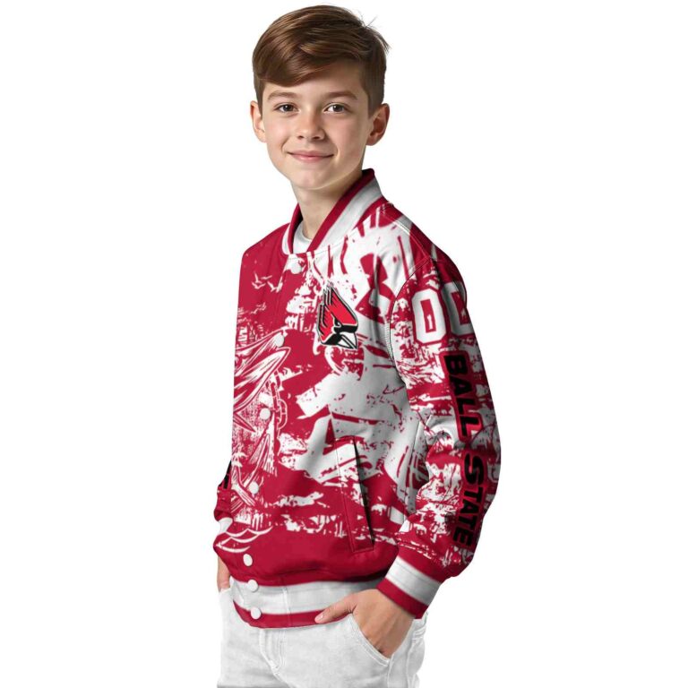 customized ball state cardinals fishing art red jacket trendy