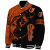 customized baltimore orioles fishing rod black jacket best selling