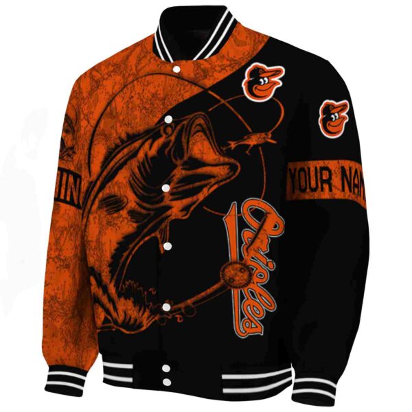 customized baltimore orioles fishing rod black jacket best selling