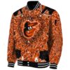 customized baltimore orioles heart explosion orange jacket best selling