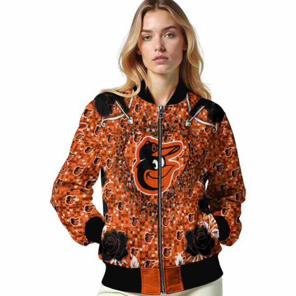 customized baltimore orioles heart explosion orange jacket latest model