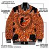 customized baltimore orioles heart explosion orange jacket new arrival
