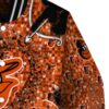 customized baltimore orioles heart explosion orange jacket premium grade