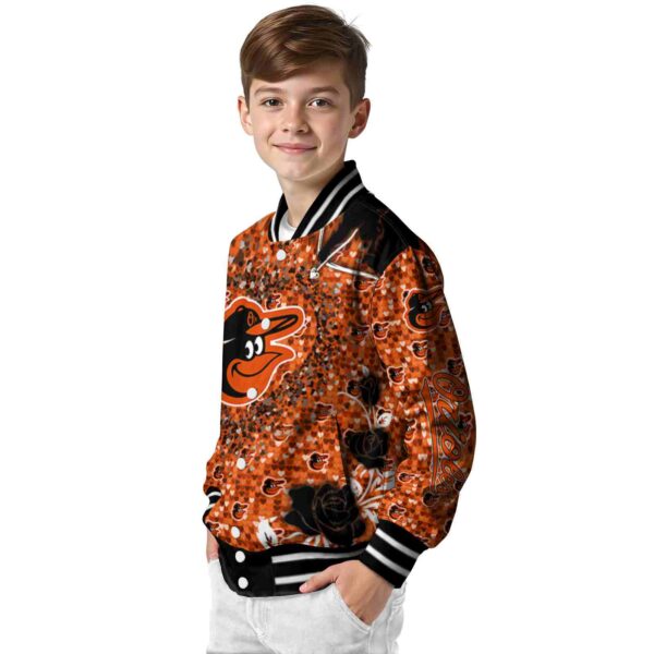 customized baltimore orioles heart explosion orange jacket trendy
