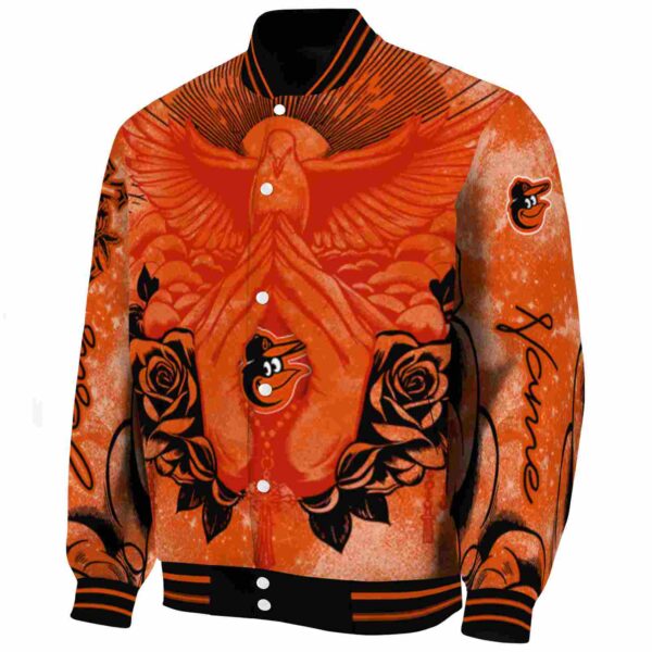 customized baltimore orioles praying hands orange jacket best selling