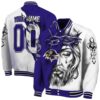 customized baltimore ravens jesus tears purple white jacket fashion forward