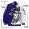 customized baltimore ravens jesus tears purple white jacket new arrival