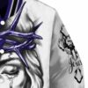 customized baltimore ravens jesus tears purple white jacket premium grade