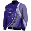 customized baltimore ravens wave patterns purple jacket best selling