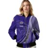 customized baltimore ravens wave patterns purple jacket latest model