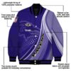 customized baltimore ravens wave patterns purple jacket new arrival