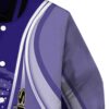 customized baltimore ravens wave patterns purple jacket premium grade