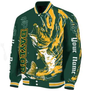 customized baylor bears fishing passion green white jacket best selling