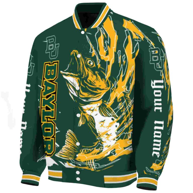customized baylor bears fishing passion green white jacket best selling