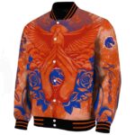 customized boise state broncos praying hands orange jacket best selling