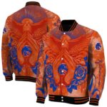 customized boise state broncos praying hands orange jacket best selling