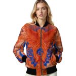 customized boise state broncos praying hands orange jacket best selling