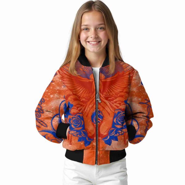 customized boise state broncos praying hands orange jacket top rated