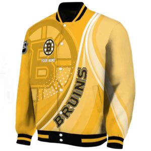 customized boston bruins wave patterns gold jacket best selling