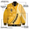 customized boston bruins wave patterns gold jacket new arrival