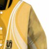 customized boston bruins wave patterns gold jacket premium grade