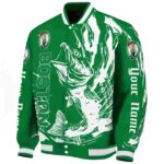 customized boston celtics fishing passion green white jacket best selling