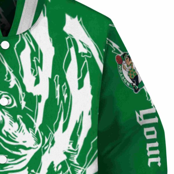customized boston celtics fishing passion green white jacket premium grade