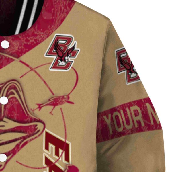 customized boston college eagles fishing rod gold jacket premium grade