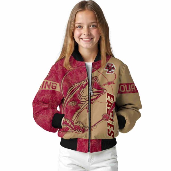 customized boston college eagles fishing rod gold jacket top rated