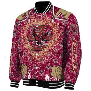 customized boston college eagles heart explosion maroon jacket best selling