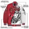 customized boston red sox jesus tears red white jacket new arrival
