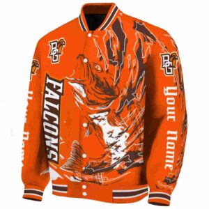 customized bowling green falcons fishing passion orange white jacket best selling
