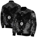 customized brooklyn nets praying hands black jacket best selling