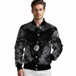 customized brooklyn nets praying hands black jacket best selling