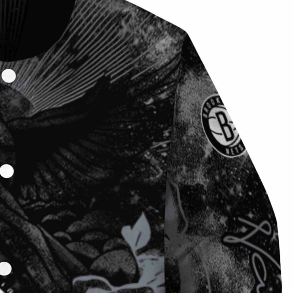 customized brooklyn nets praying hands black jacket premium grade