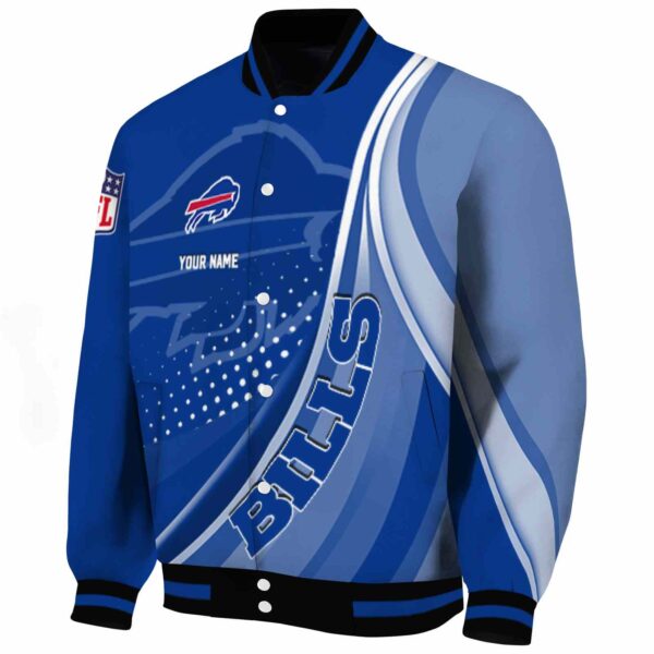 customized buffalo bills wave patterns blue jacket best selling