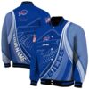 customized buffalo bills wave patterns blue jacket fashion forward