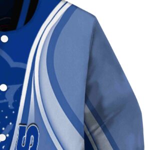 customized buffalo bills wave patterns blue jacket premium grade