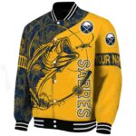 customized buffalo sabres fishing rod yellow jacket best selling