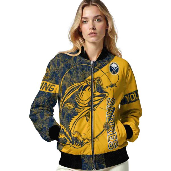customized buffalo sabres fishing rod yellow jacket latest model