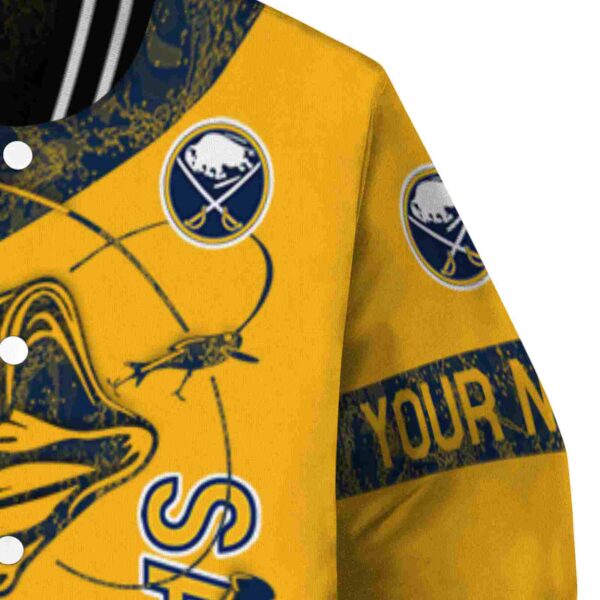 customized buffalo sabres fishing rod yellow jacket premium grade