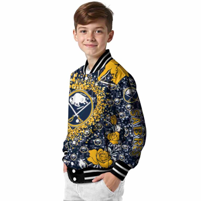 customized buffalo sabres heart explosion navy blue jacket trendy