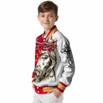 customized calgary flames jesus tears red white jacket best selling