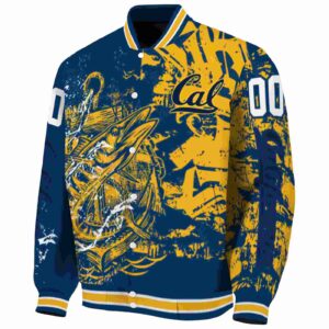 customized california golden bears fishing art blue jacket best selling