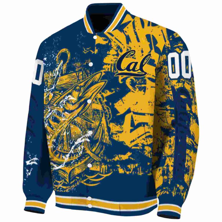 customized california golden bears fishing art blue jacket best selling