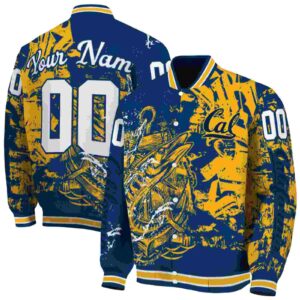 customized california golden bears fishing art blue jacket fashion forward