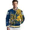 customized california golden bears fishing art blue jacket high quality