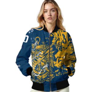customized california golden bears fishing art blue jacket latest model