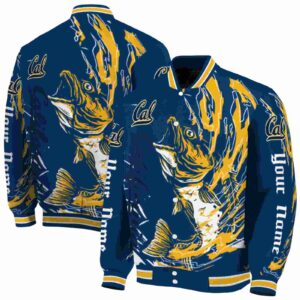 customized california golden bears fishing passion blue white jacket fashion forward