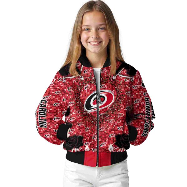 customized carolina hurricanes heart explosion red jacket top rated